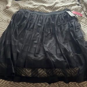 NWT Black sheer skirt